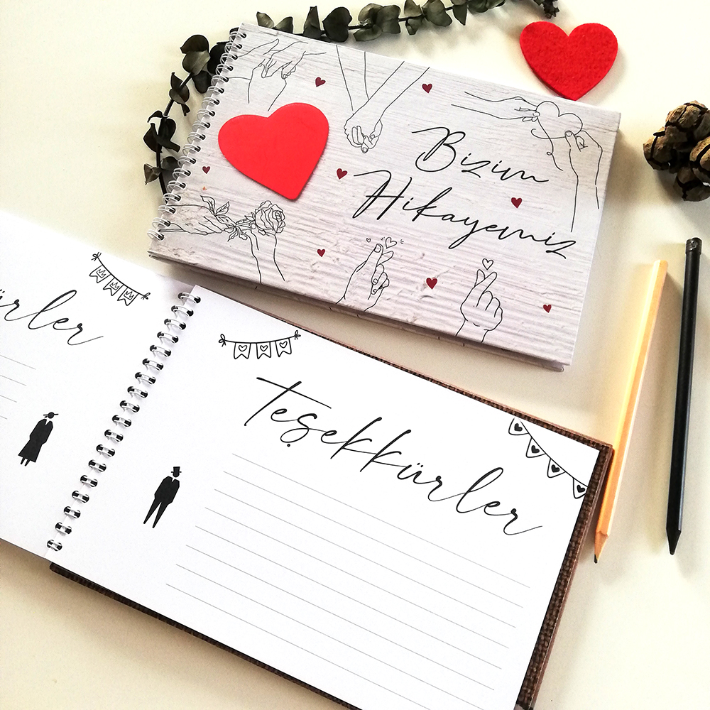 KİŞİYE ÖZEL DEFTER TARİF DEFTERİ SEVGİLİLER GÜNÜ DEFTERİ ROMANTİK DEFTER PLANLAYICI PLANNER BOOK TASARIM HEDİYE 